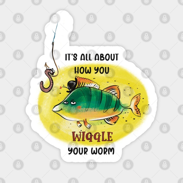 Fishing humor Sticker by marina63